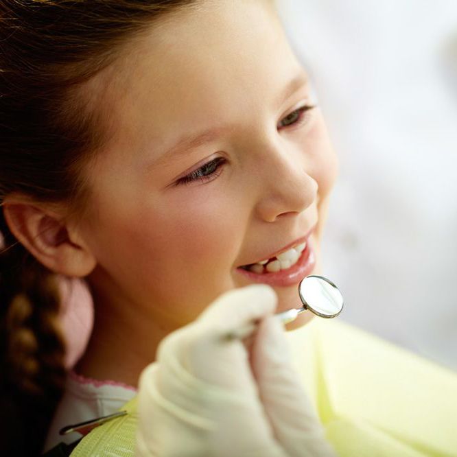 Child at a dental visit